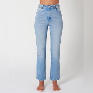 ROLLA'S Light Blue Sunshine Original High Rise Straight Leg Women's Jeans 27 4 6